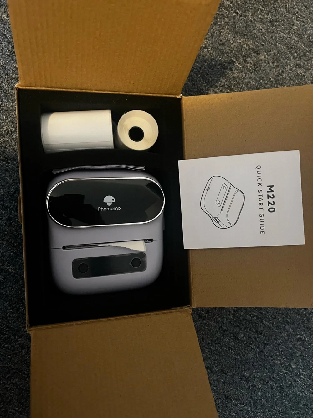 Phomemo M220 Series Multifunctional Portable Label Printer - White